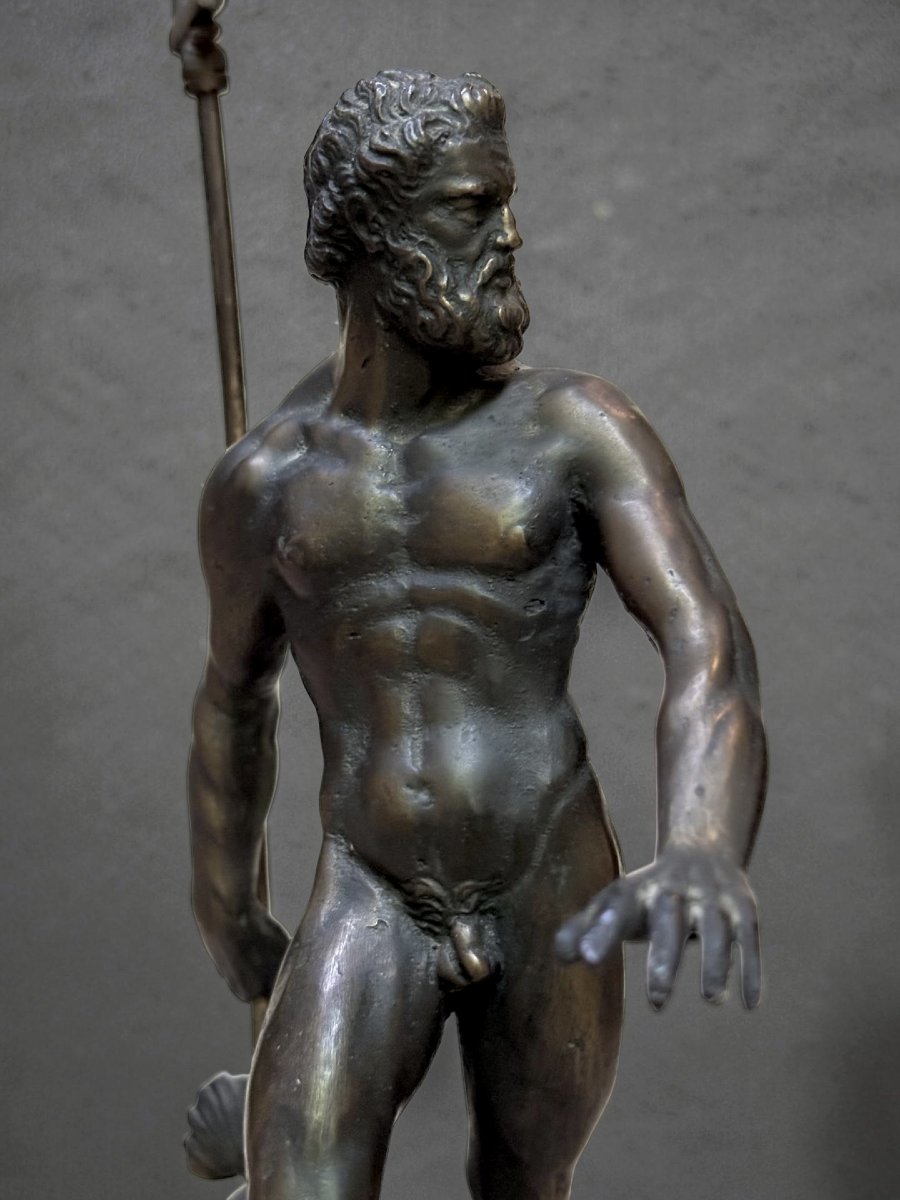 Nettuno dopo Giambologna Statua in Bronzo Fonderia Venturi Bologna-photo-1