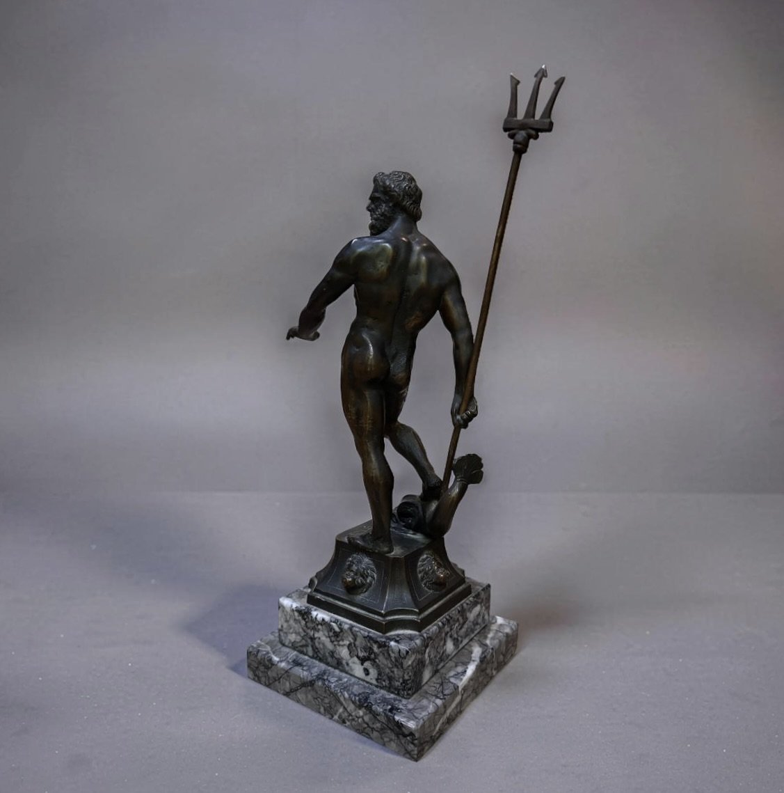 Nettuno dopo Giambologna Statua in Bronzo Fonderia Venturi Bologna-photo-4