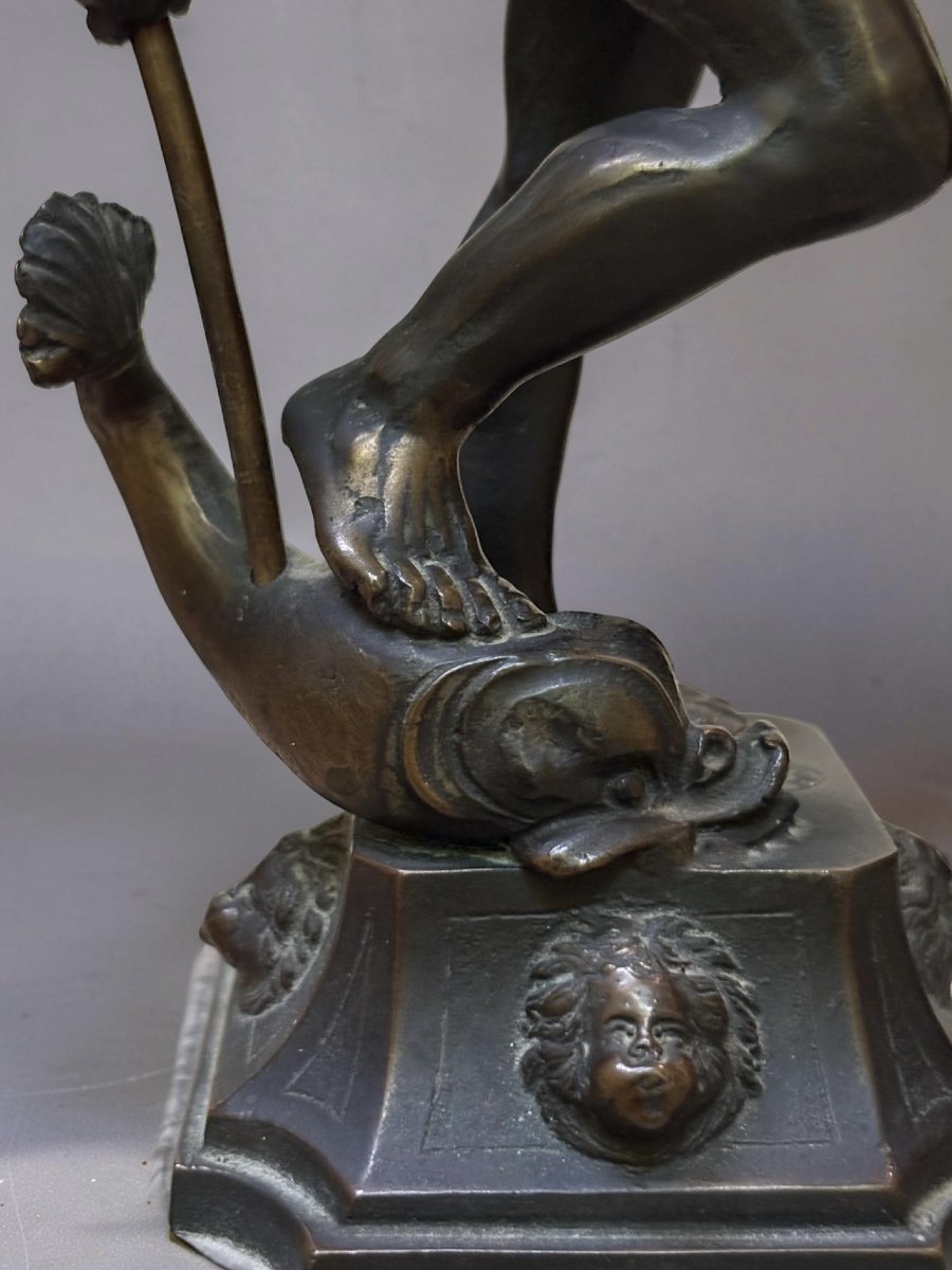 Nettuno dopo Giambologna Statua in Bronzo Fonderia Venturi Bologna-photo-6