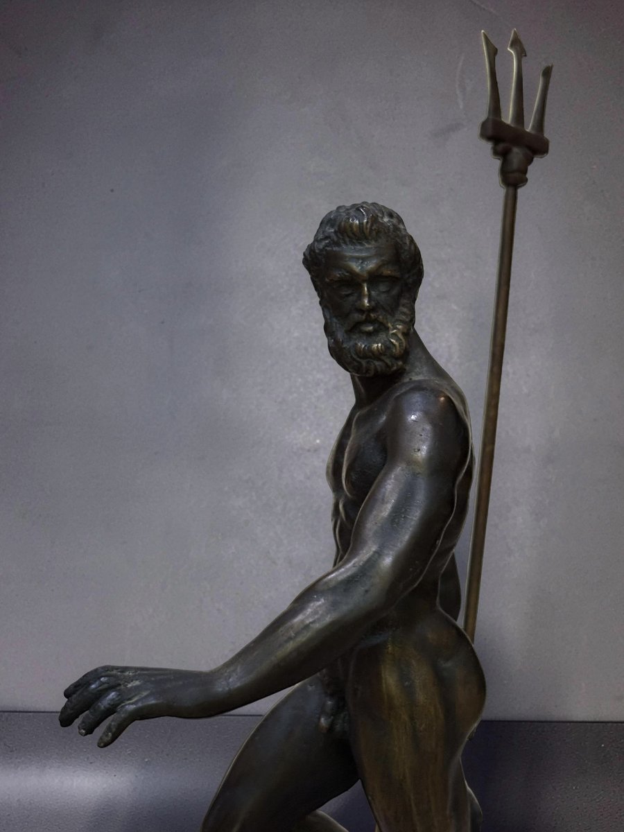 Nettuno dopo Giambologna Statua in Bronzo Fonderia Venturi Bologna-photo-7