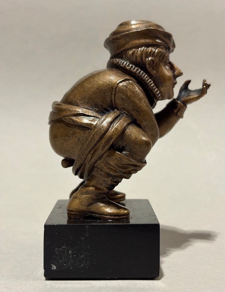 Scultura in Bronzo da Collezione, Arte Popolare, Germania o Fiandre, XIX secolo-photo-2