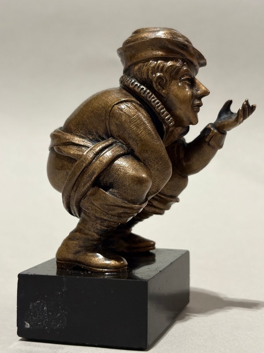 Scultura in Bronzo da Collezione, Arte Popolare, Germania o Fiandre, XIX secolo