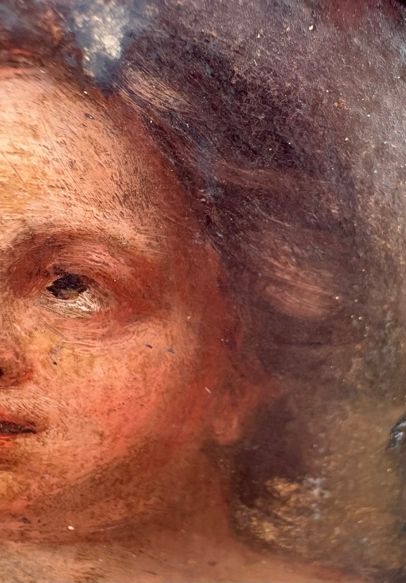 Ritratto di Donna Miniatura su Rame Scuola Lombardo Veneta XVII secolo-photo-4