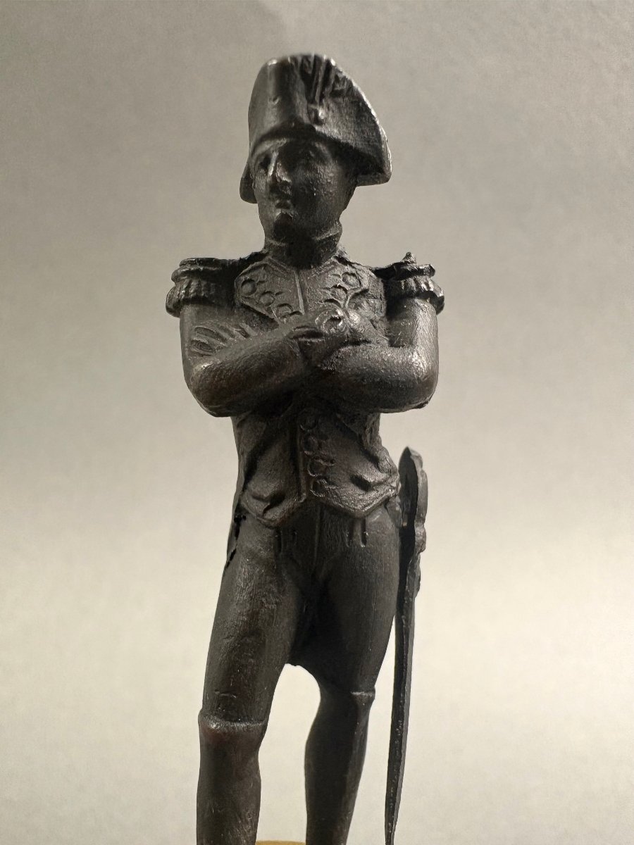 Napoleone Bonaparte Statuetta Bronzo Miniatura circa 1820-30-photo-2