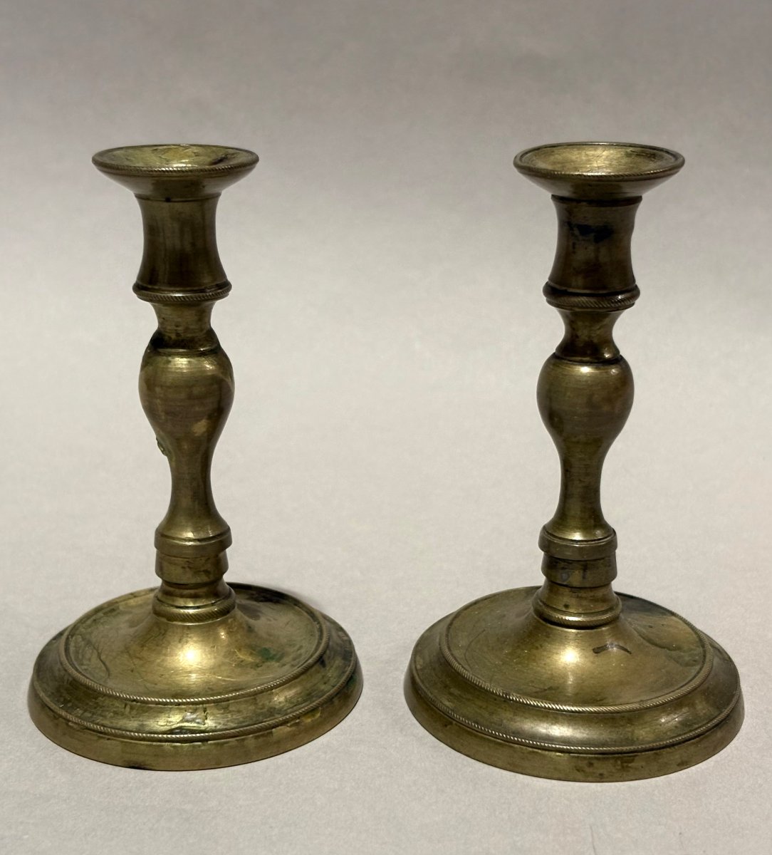 Coppia di Candelieri Miniatura per Altare Portativo XVIII secolo
