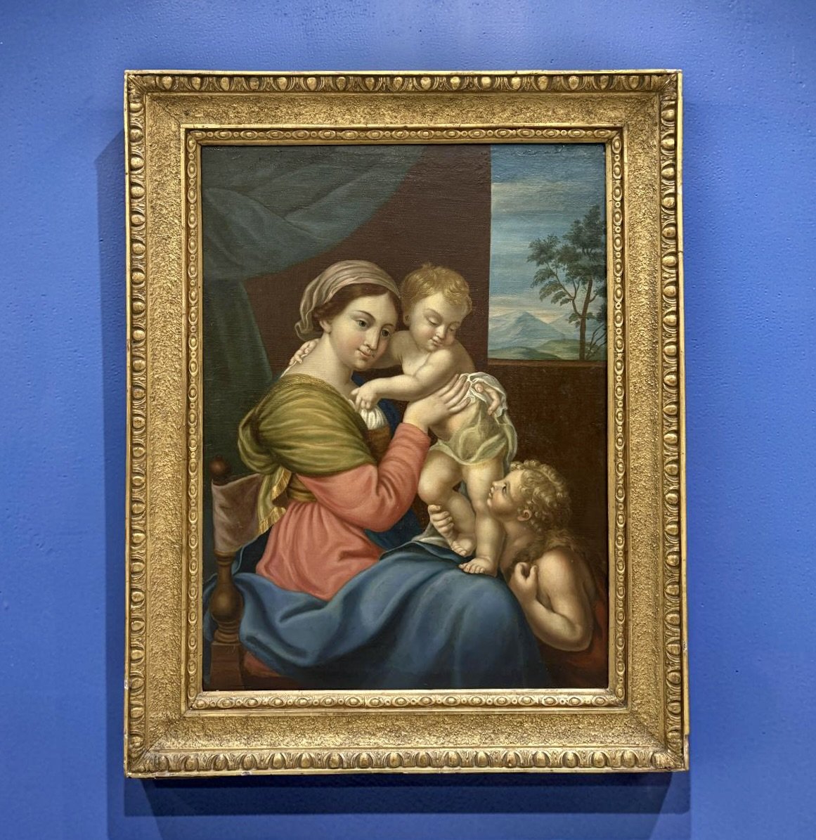 Madonna con Bambino Capoletto Scuola Italiana del XIX dopo Giovanni Battista Salvi-photo-2