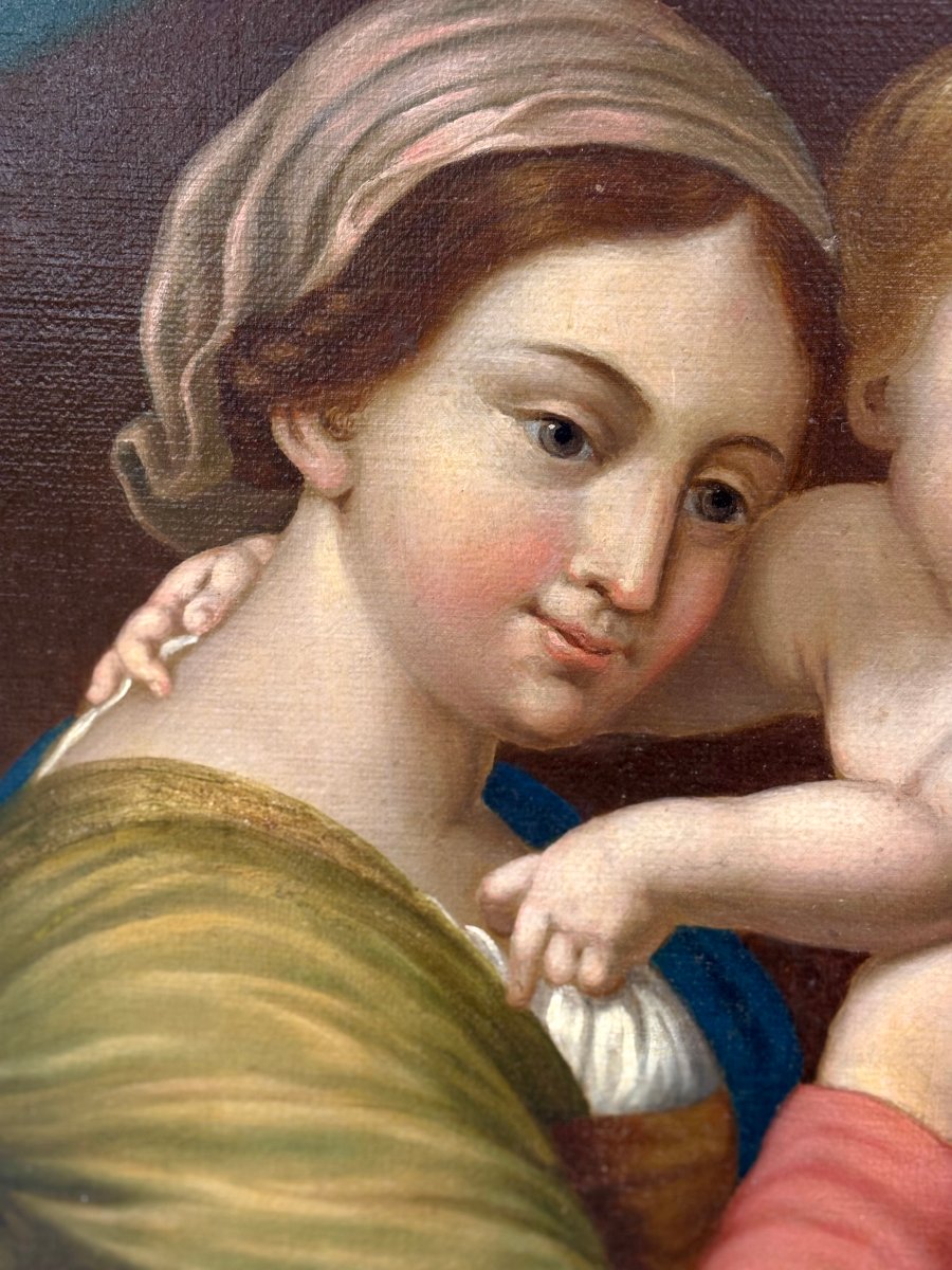 Madonna con Bambino Capoletto Scuola Italiana del XIX dopo Giovanni Battista Salvi-photo-4