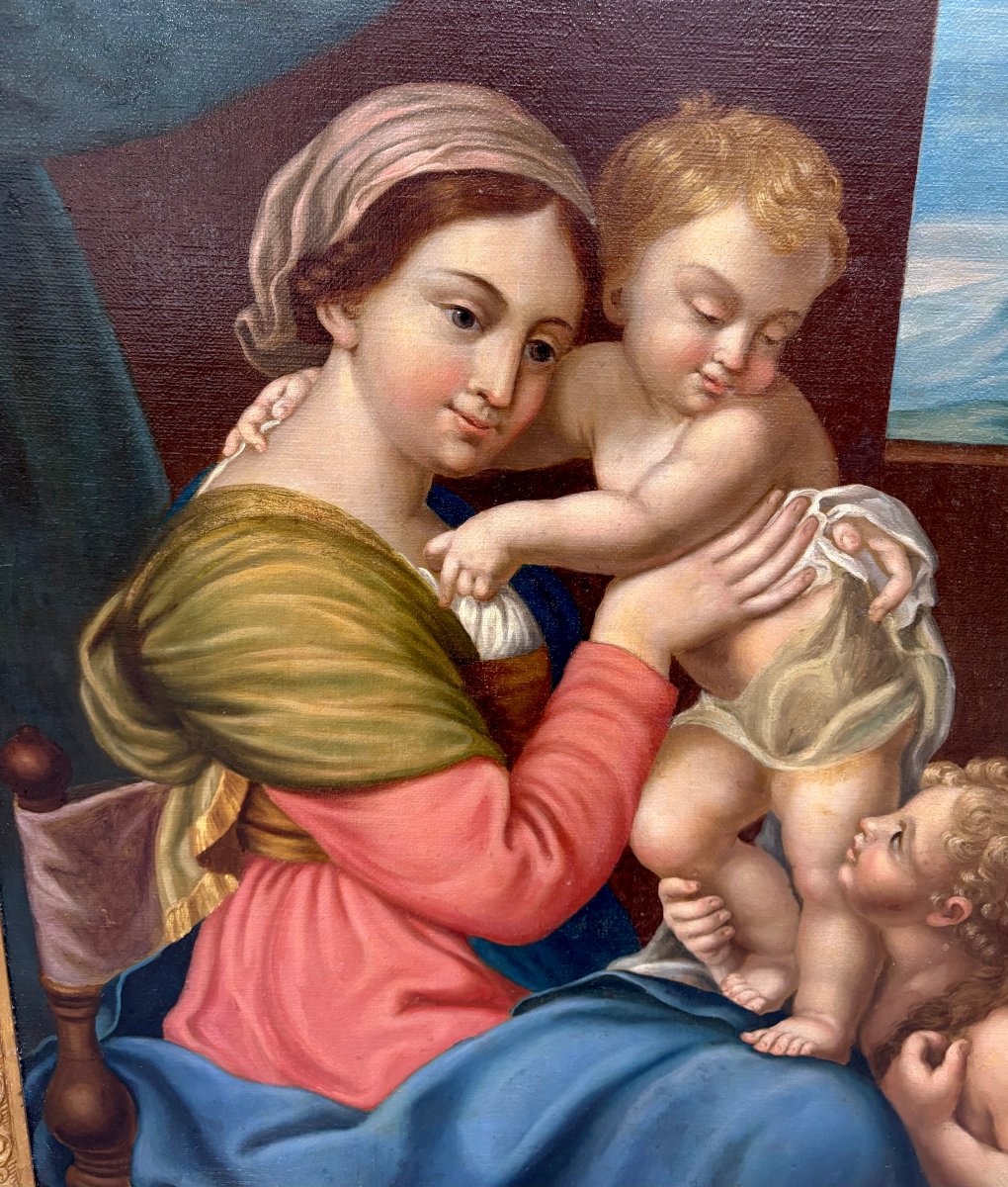 Madonna con Bambino Capoletto Scuola Italiana del XIX dopo Giovanni Battista Salvi-photo-5