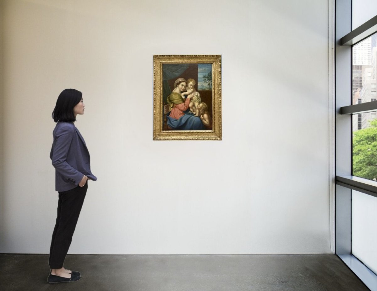 Madonna con Bambino Capoletto Scuola Italiana del XIX dopo Giovanni Battista Salvi-photo-7
