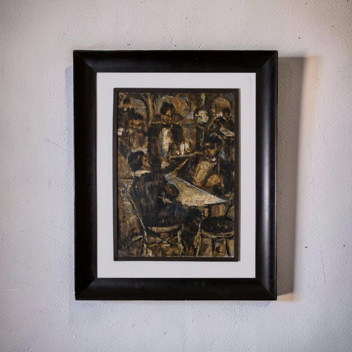 Antonio Fuentes (Tangeri 1905 - 1995) detto  Il Picasso di Tangeri "Al caffè" -photo-2