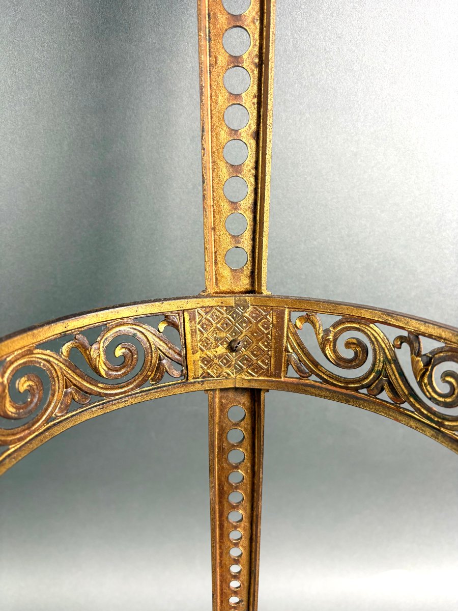 Giardiniera Athénienne Napoleone III Bronzo Dorato e Mogano XIX secolo-photo-4