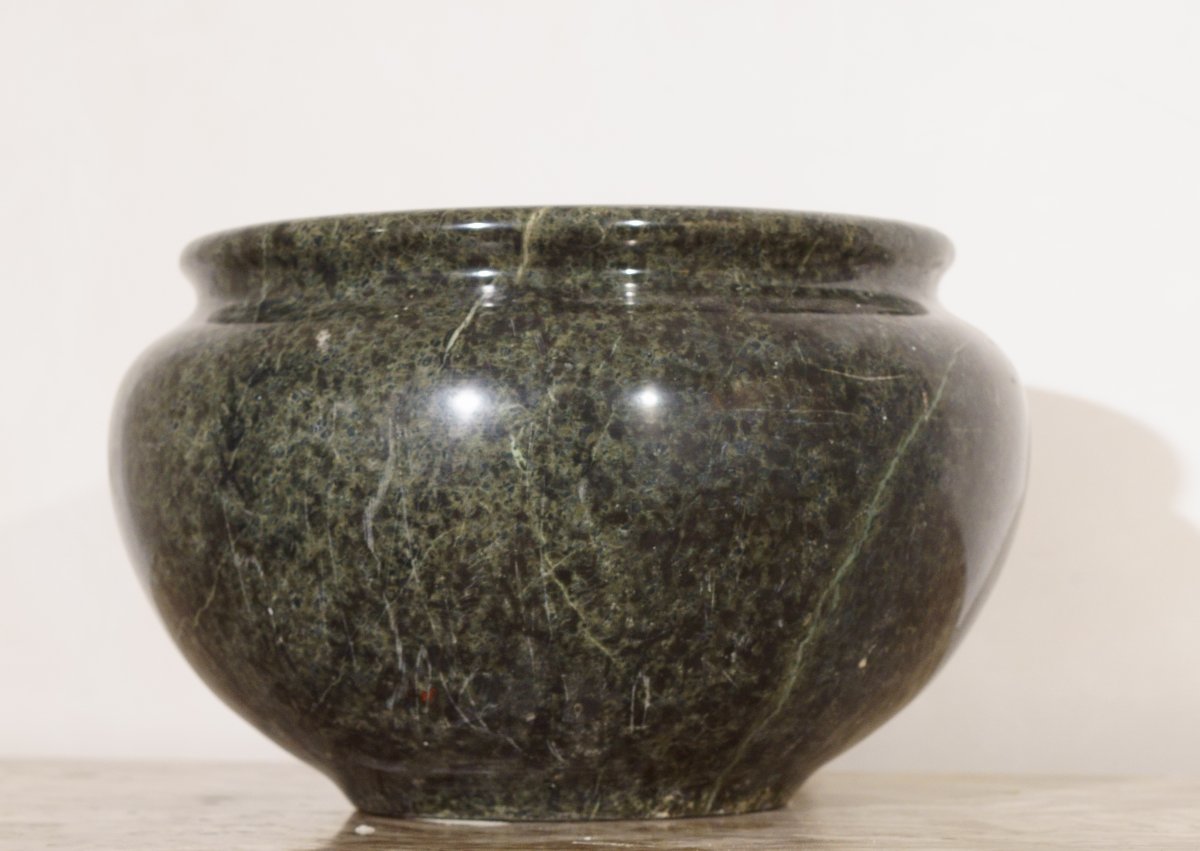 Imponenente Vaso Romano in Marmo Serpentino epoca Grand Tour-photo-4