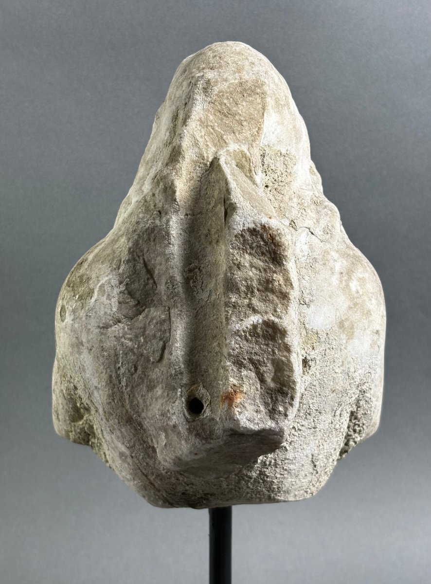 Tritone in Marmo Frammento di Scultura Barocco Italiano metà del  XVII secolo-photo-4