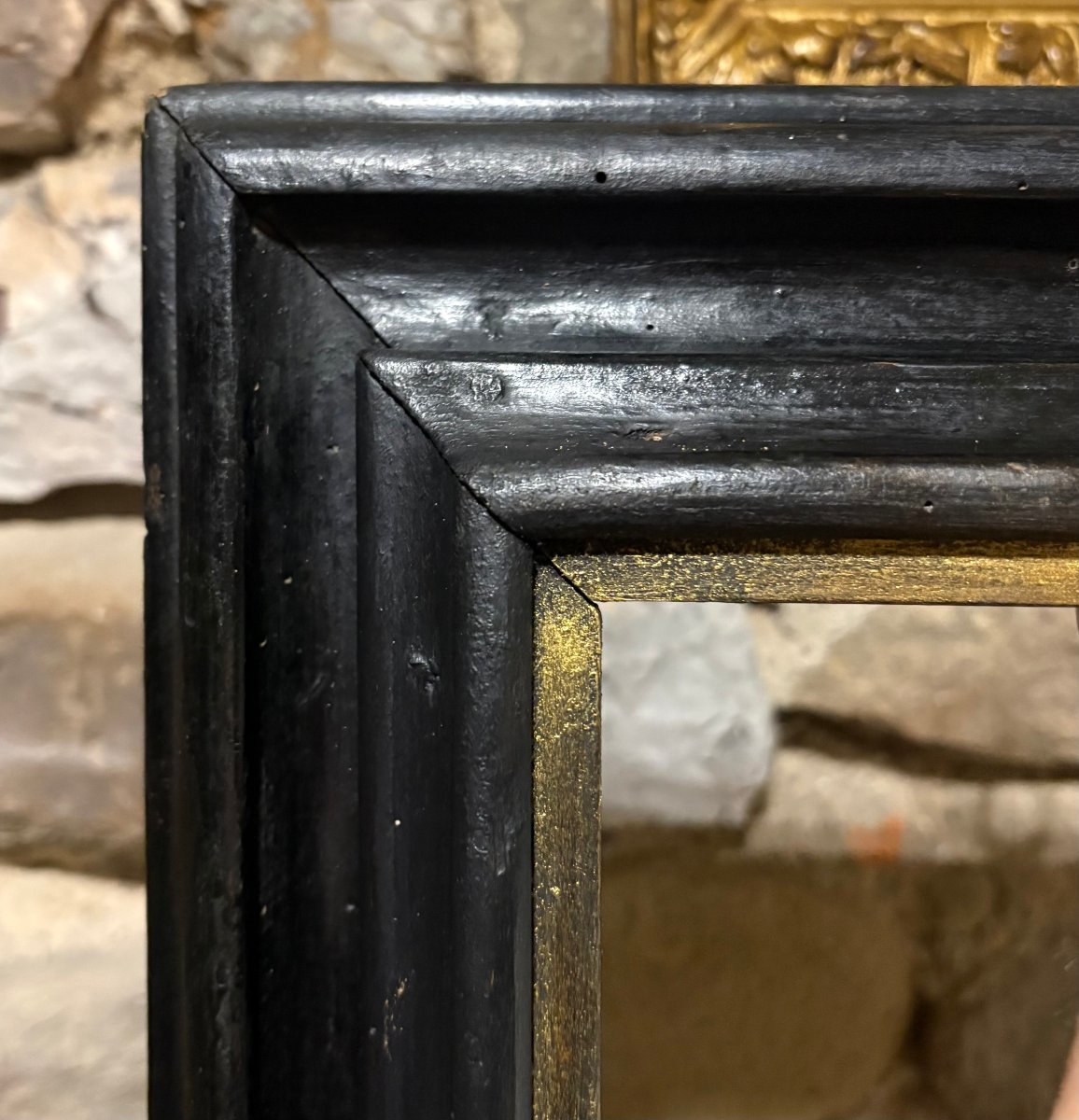 Cornice in Legno Ebanizzato Italia fine XVII inizi XVIII secolo-photo-5