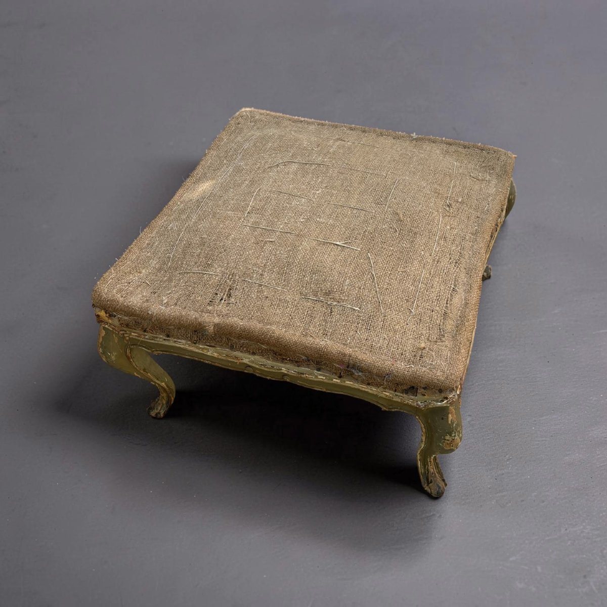 Grande Sgabello Barocchetto Veneziano Legno Laccato inizi XX-photo-2