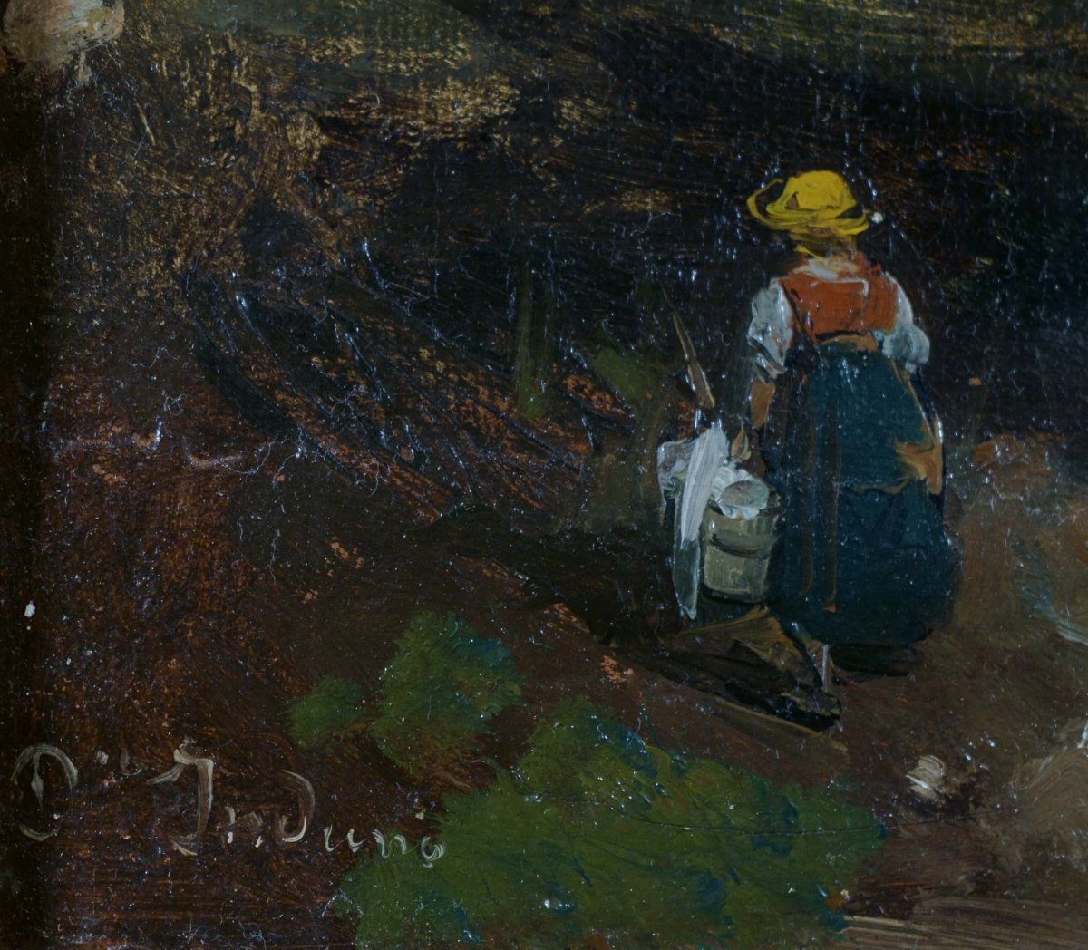 Domenico Induno (1815-1890) "Paesaggio Svizzero" Collezione Bernasconi-photo-5