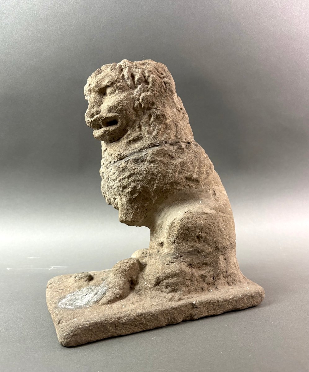 Leone Marzocco Scultura Rinascimentale in Pietra Serena XVI secolo
