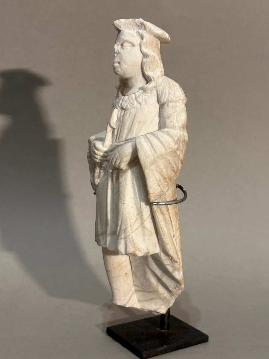 San Sebastiano Vestito, Scultura in Marmo del Rinascimento Italiano-photo-3