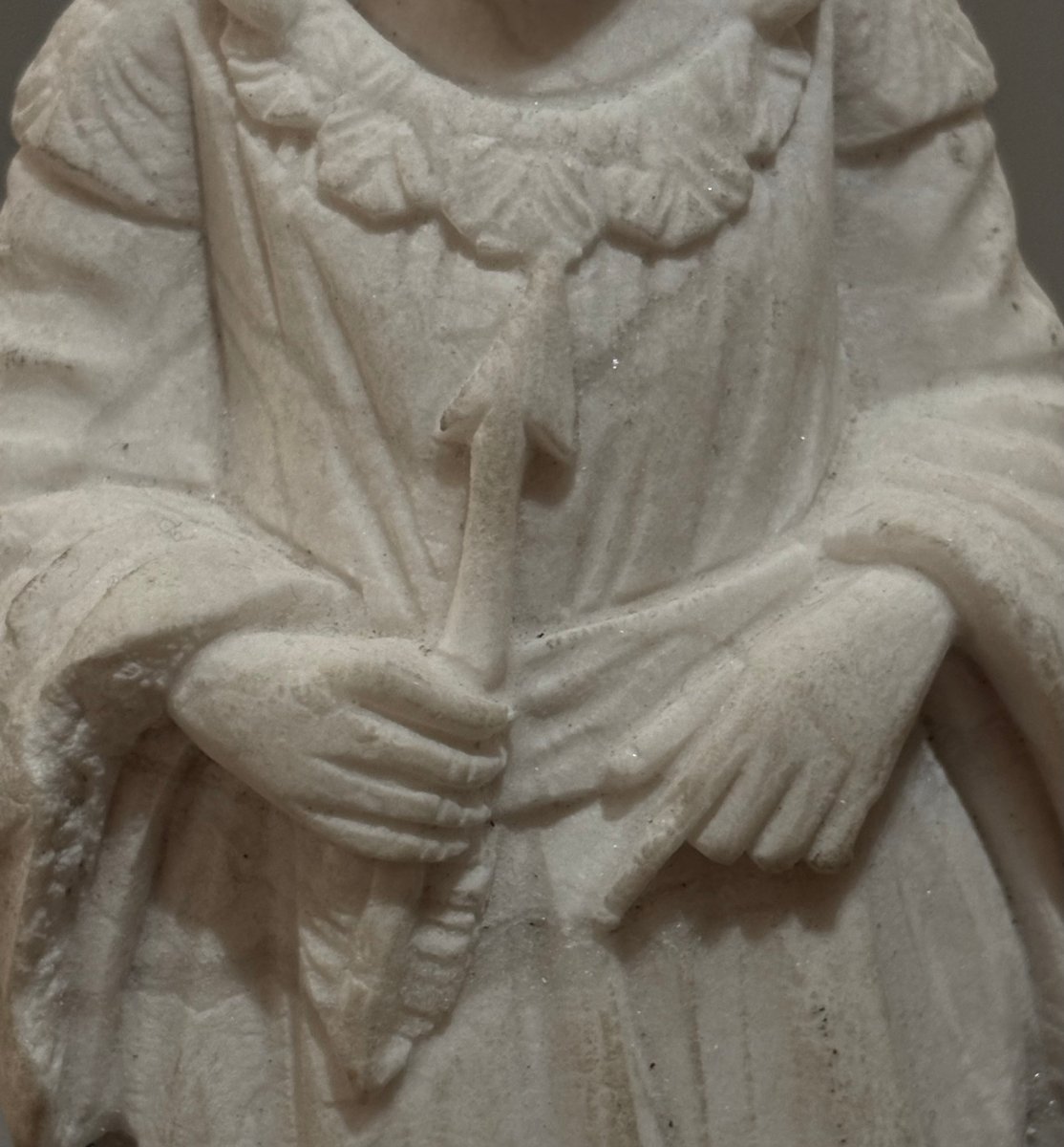 San Sebastiano Vestito, Scultura in Marmo del Rinascimento Italiano-photo-8