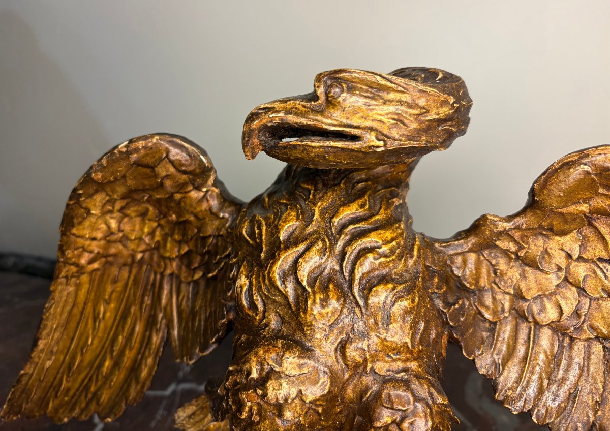 Aquila Neoclassica in Legno Dorato Italia XVIII secolo-photo-3