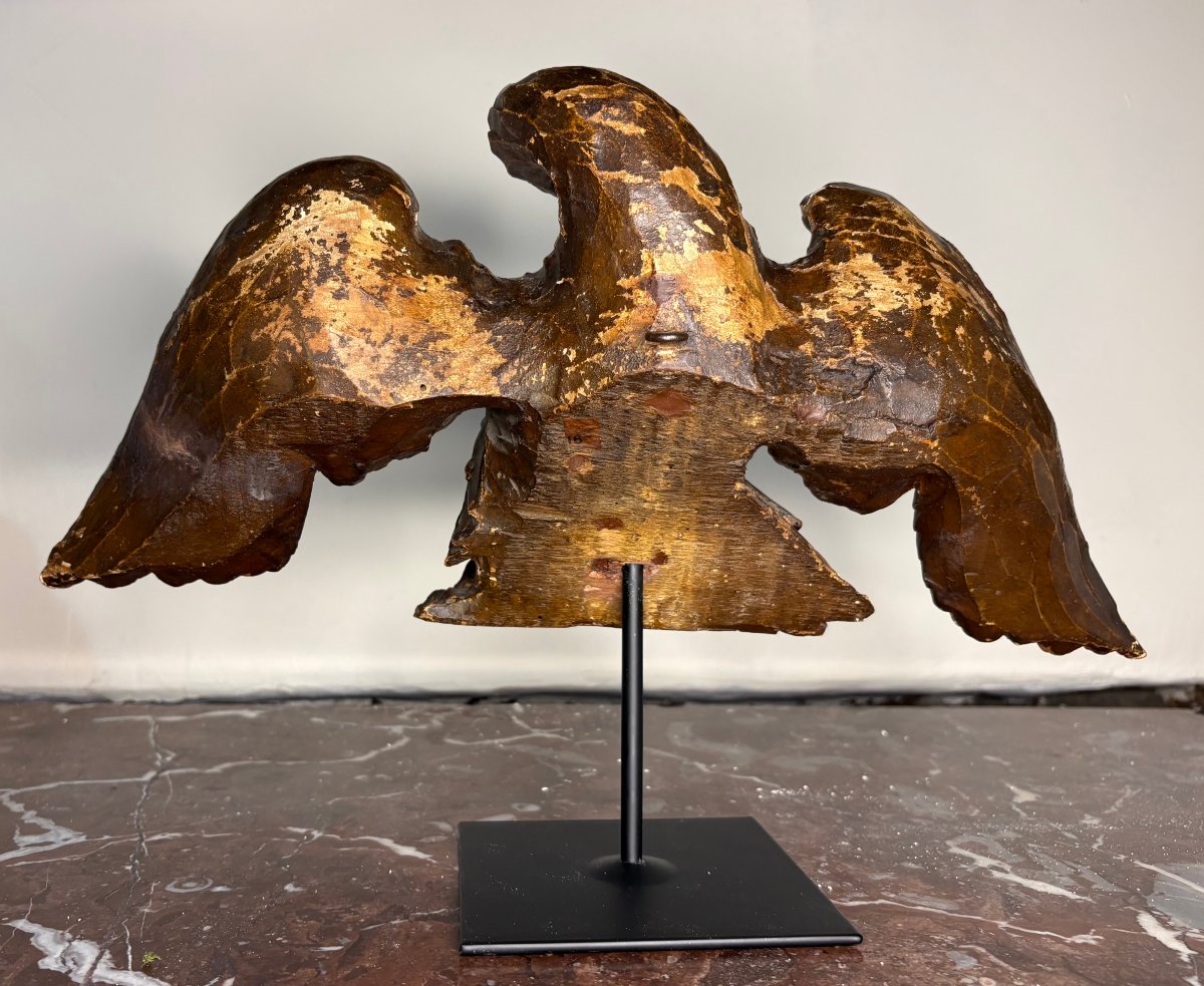 Aquila Neoclassica in Legno Dorato Italia XVIII secolo-photo-2