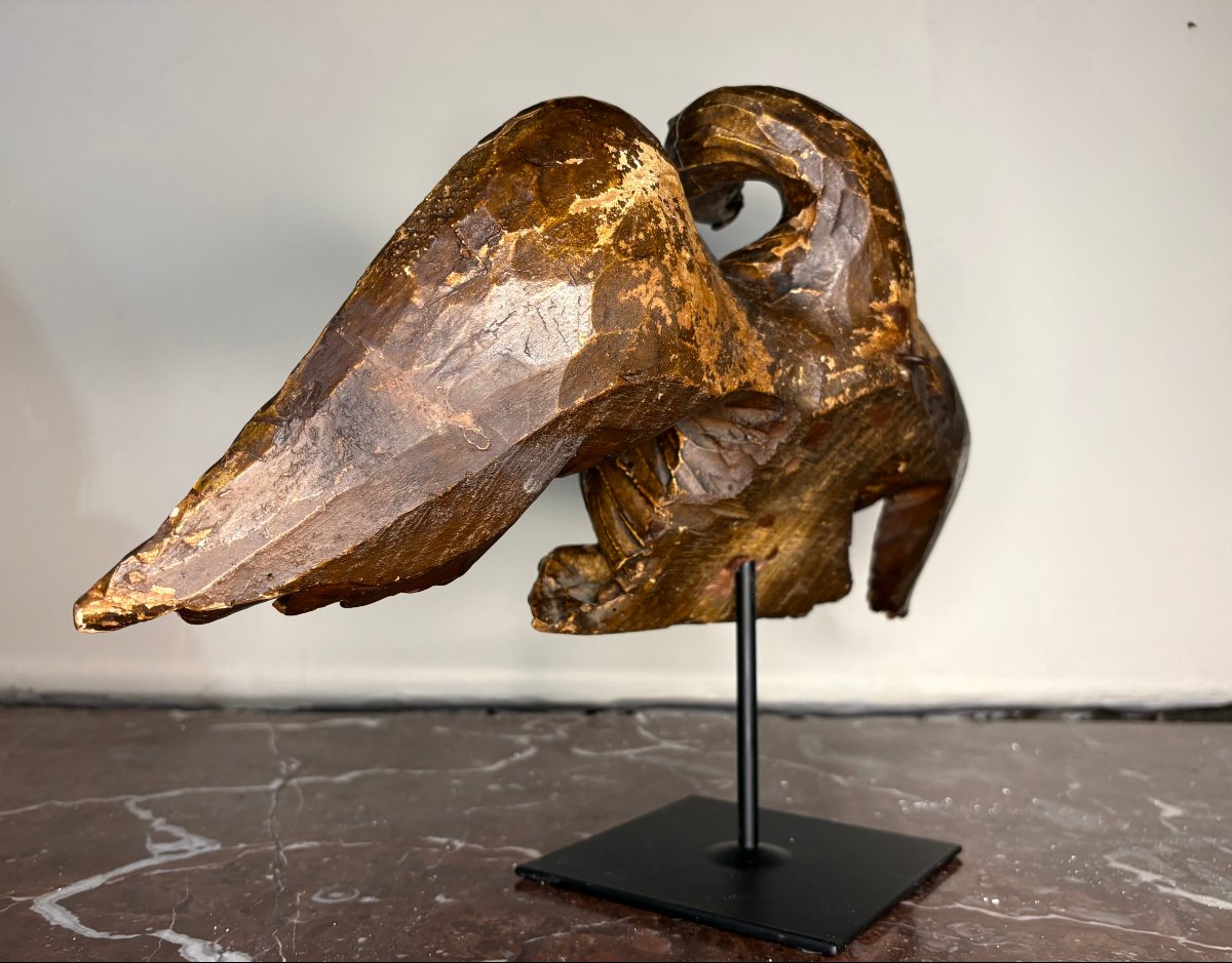 Aquila Neoclassica in Legno Dorato Italia XVIII secolo-photo-3