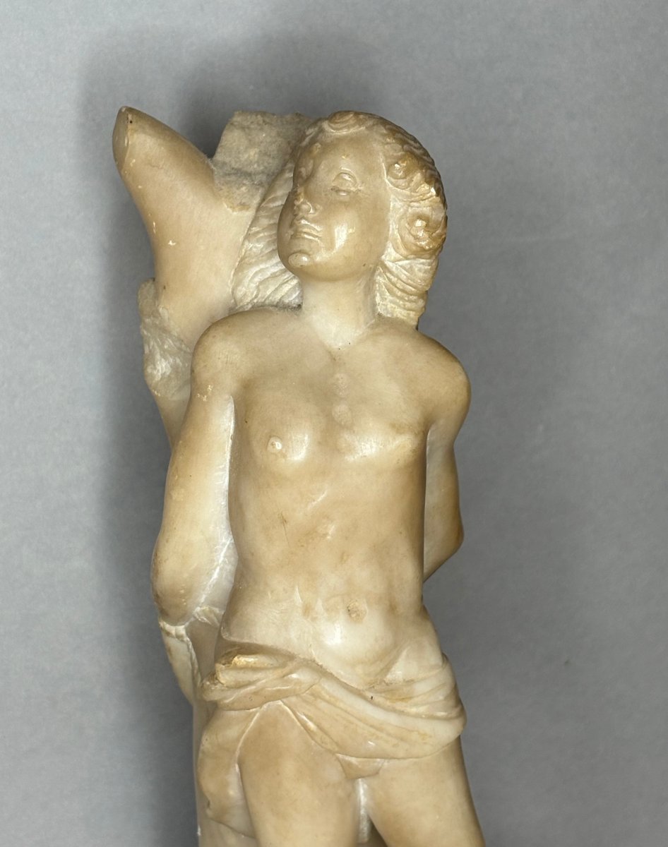 San Sebastiano, Scultura in Alabastro, Italia del Nord, XVII secolo-photo-2