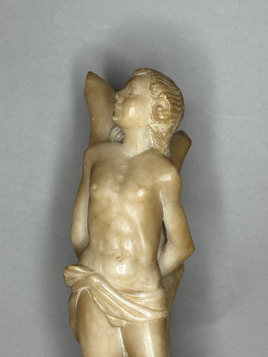 San Sebastiano, Scultura in Alabastro, Italia del Nord, XVII secolo-photo-4