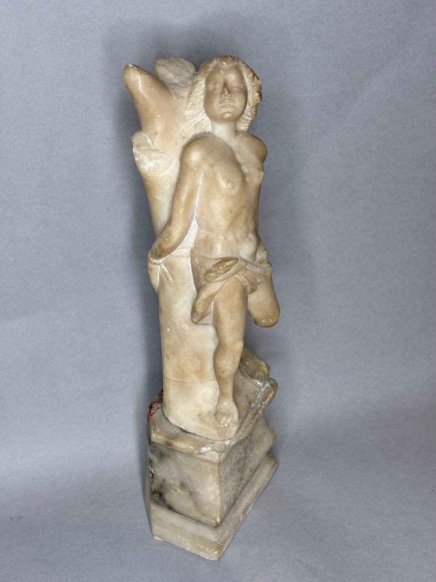 San Sebastiano, Scultura in Alabastro, Italia del Nord, XVII secolo-photo-1