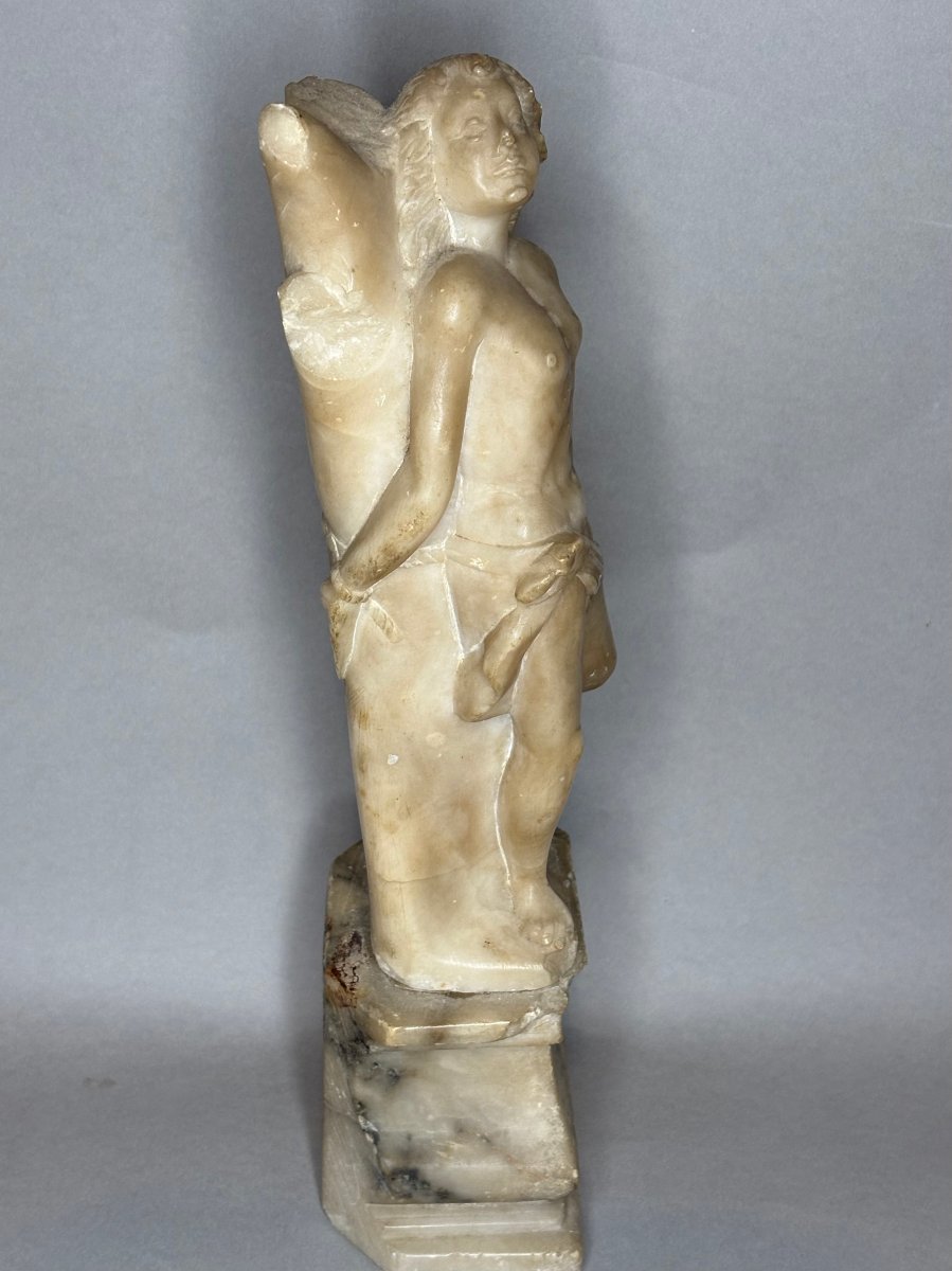 San Sebastiano, Scultura in Alabastro, Italia del Nord, XVII secolo-photo-3