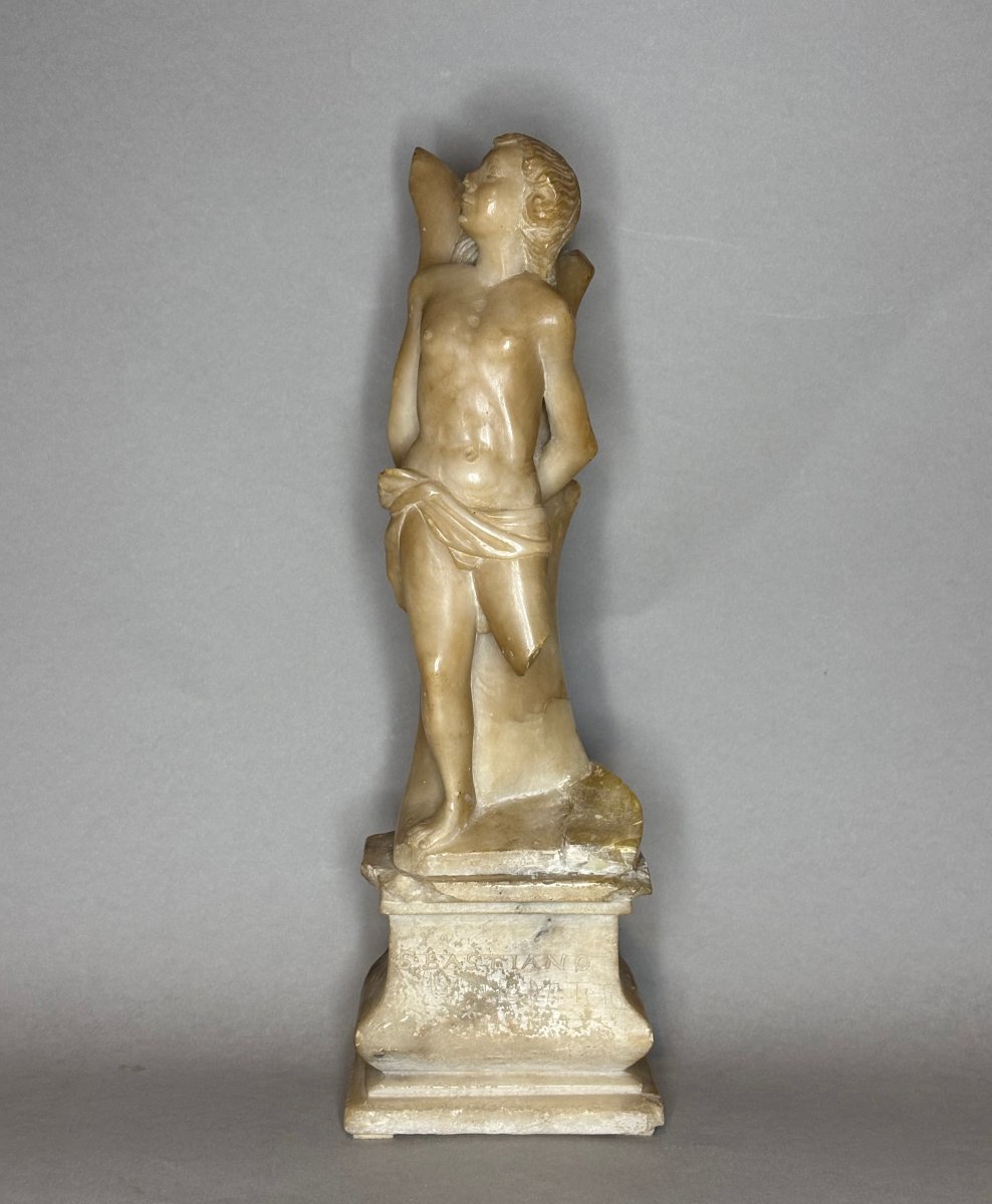 San Sebastiano, Scultura in Alabastro, Italia del Nord, XVII secolo