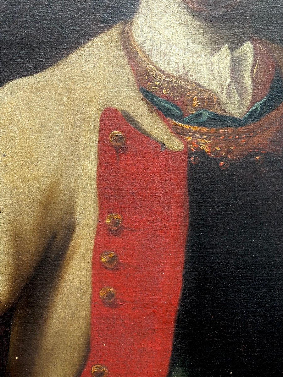 Ritratto di Gentiluomo in Armatura  Famiglia Savoia Scuola Piemontese del XVIII secolo-photo-4