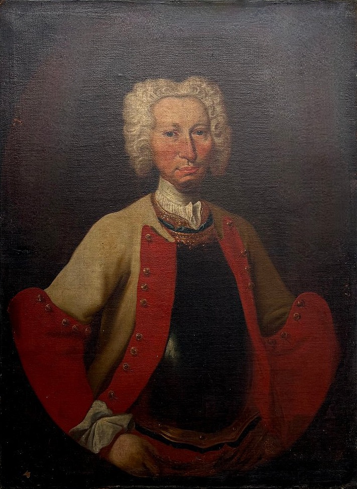 Ritratto di Gentiluomo in Armatura  Famiglia Savoia Scuola Piemontese del XVIII secolo