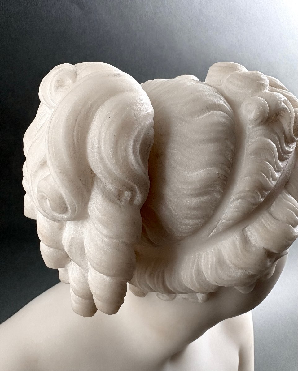 Busto in Marmo della Venere Italica Grand Tour Firenze XIX secolo-photo-4
