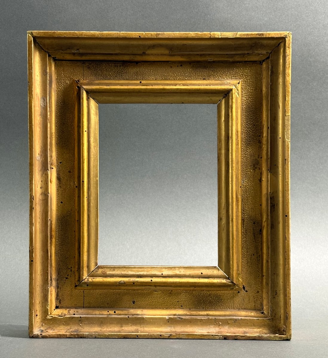 Cornice da Collezione a Cassetta Legno Dorato Italia  XVII secolo-photo-2