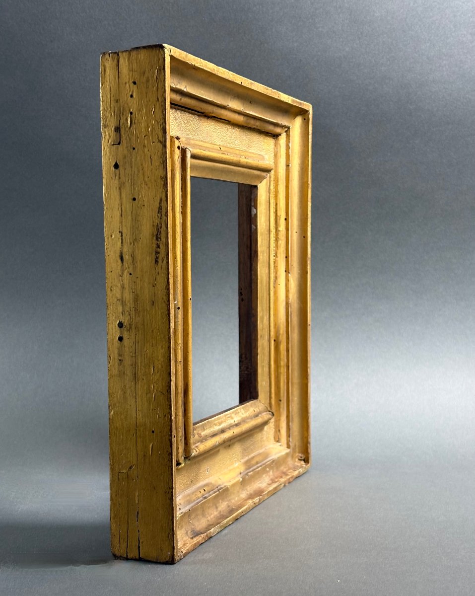 Cornice da Collezione a Cassetta Legno Dorato Italia  XVII secolo-photo-3