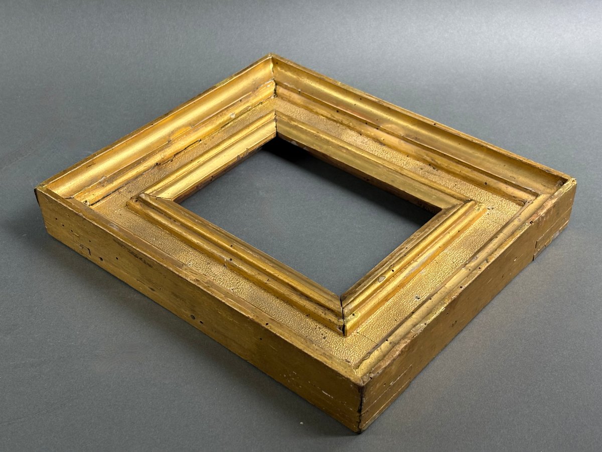 Cornice da Collezione a Cassetta Legno Dorato Italia  XVII secolo