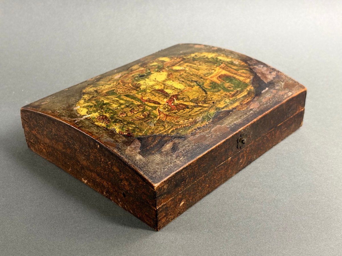 Scatola in Legno Laccato e Arte Povera Venezia XIX secolo