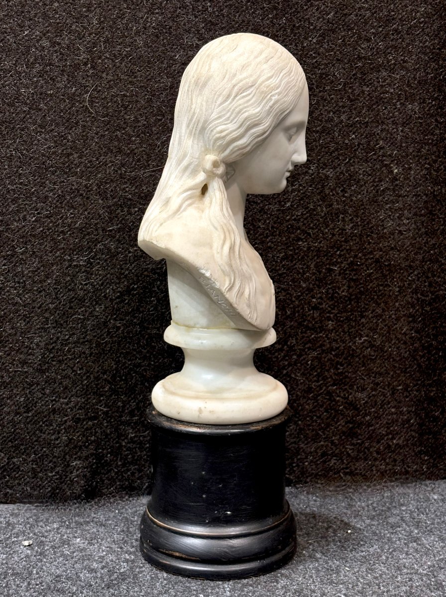 Achille Bianchi (1837-1889) Busto in Marmo -photo-4