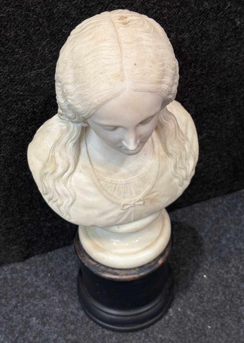 Achille Bianchi (1837-1889) Busto in Marmo -photo-8