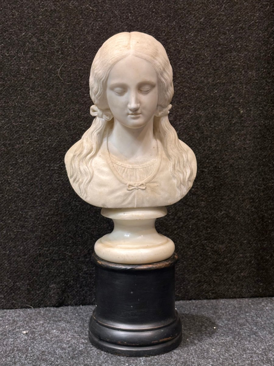 Achille Bianchi (1837-1889) Busto in Marmo 