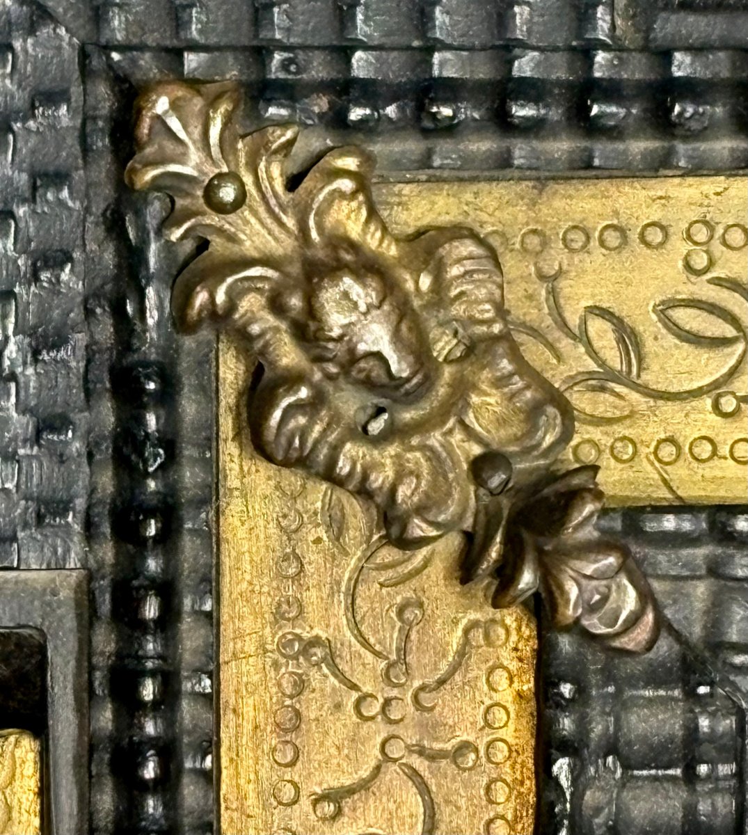 Cornice Romana Bronzo Dorato e Pietre Dure Grand Tour XVIII secolo-photo-7