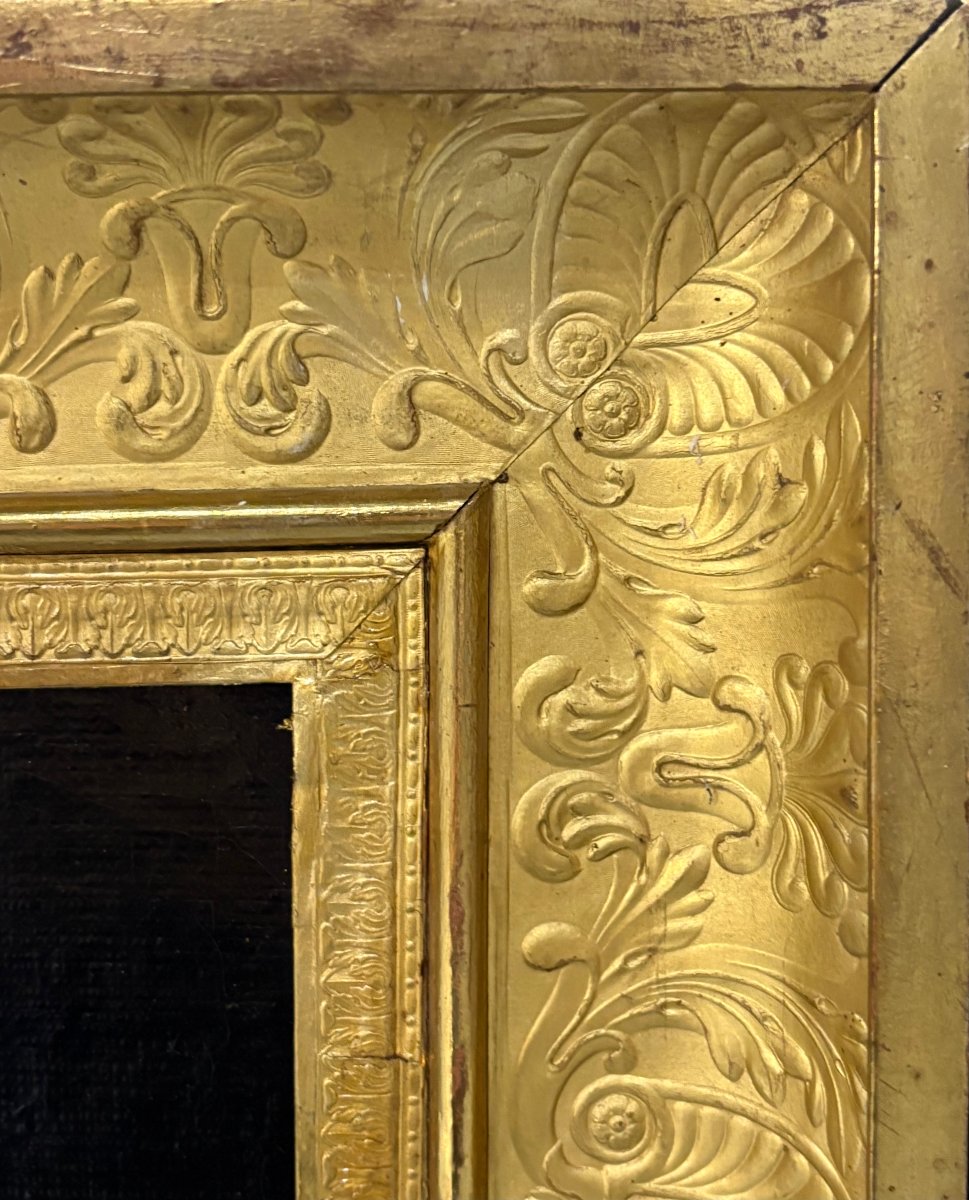 Grande Ritratto di Donna Velata Pittura Neoclassica di epoca Impero -photo-6