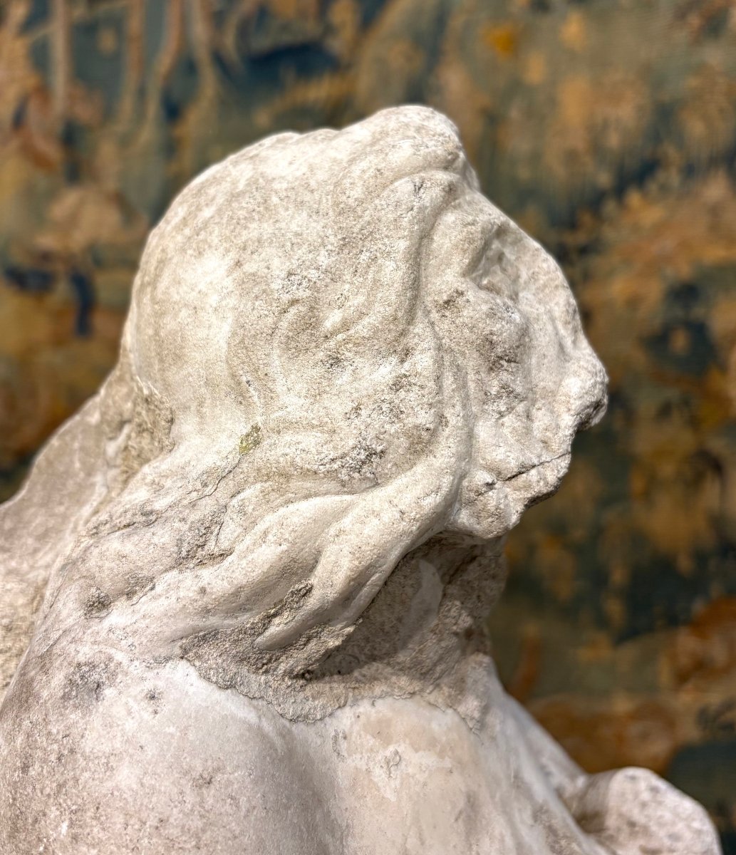 Tritone in Marmo Frammento di Scultura Barocco Italiano metà del  XVII secolo-photo-8