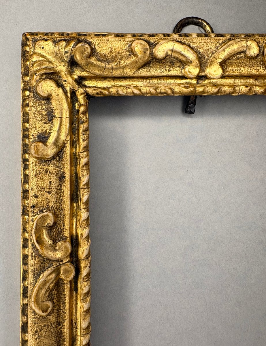 Cornice da Collezione Legno Scolpito e Dorato Italia del Nord XVIII secolo-photo-2
