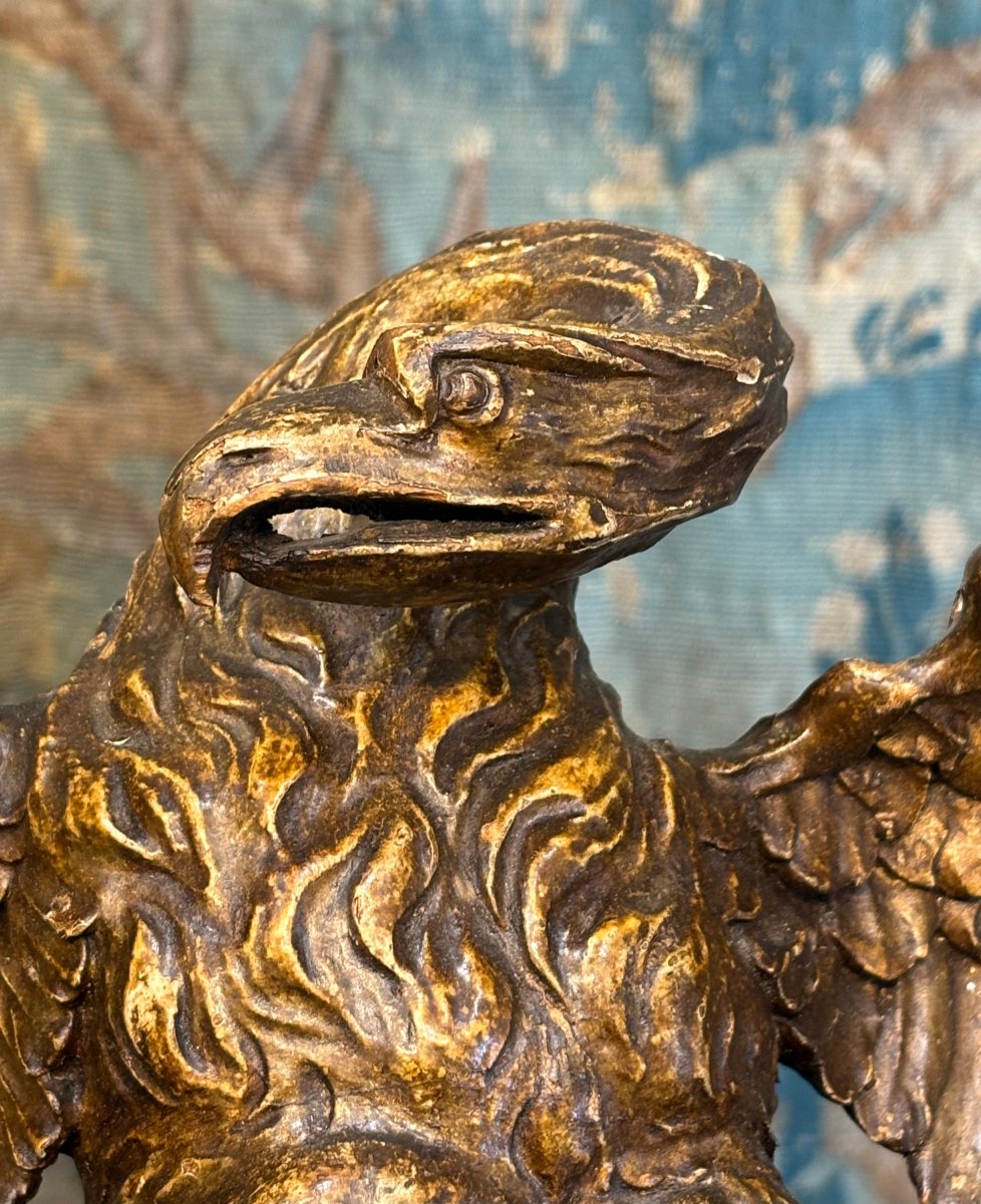 Aquila Neoclassica in Legno Dorato Italia XVIII secolo-photo-3
