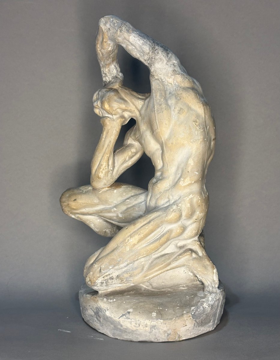 Scorticato Modello Anatomico Maschile in Gesso d'Atelier fine XIX