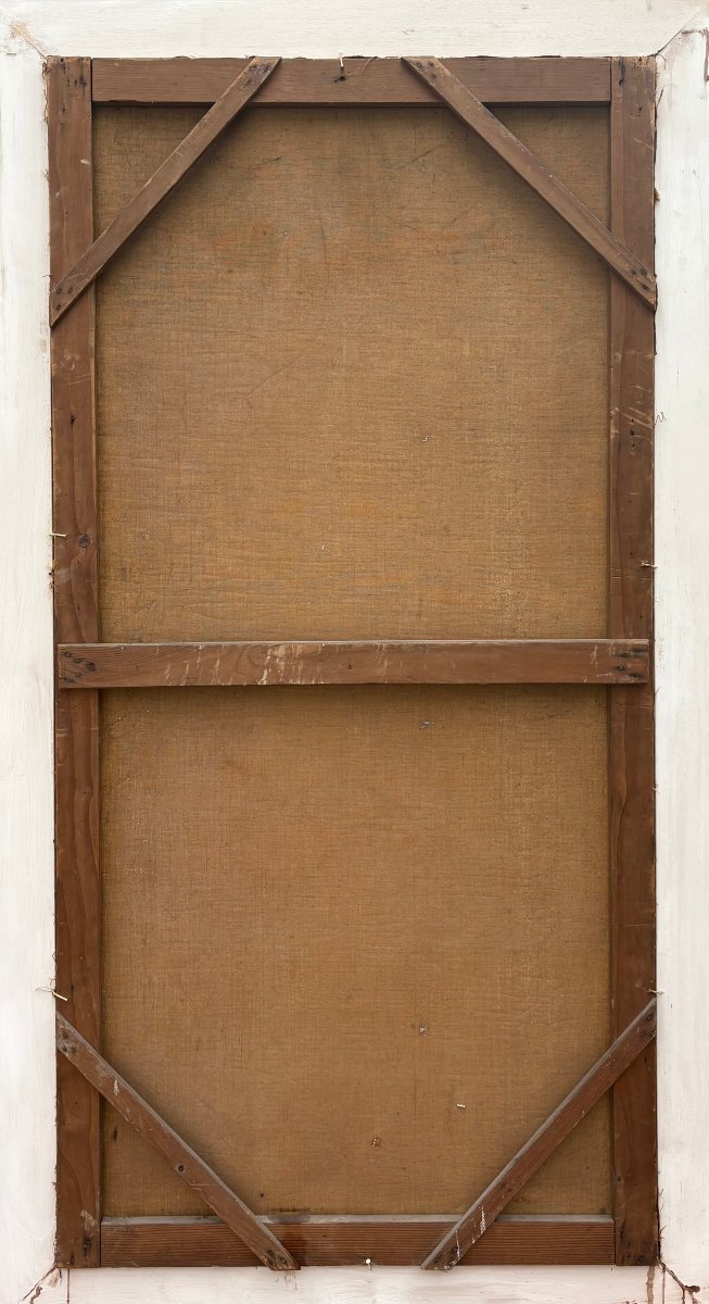 "La sorgente" Grande Dipinto nel gusto di Gustave Courbet XIX secolo-photo-8