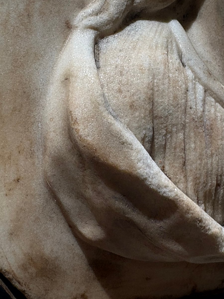 Altorilievo in Marmo Busto di Cristo Italia Settentrionale XVIII secolo-photo-6