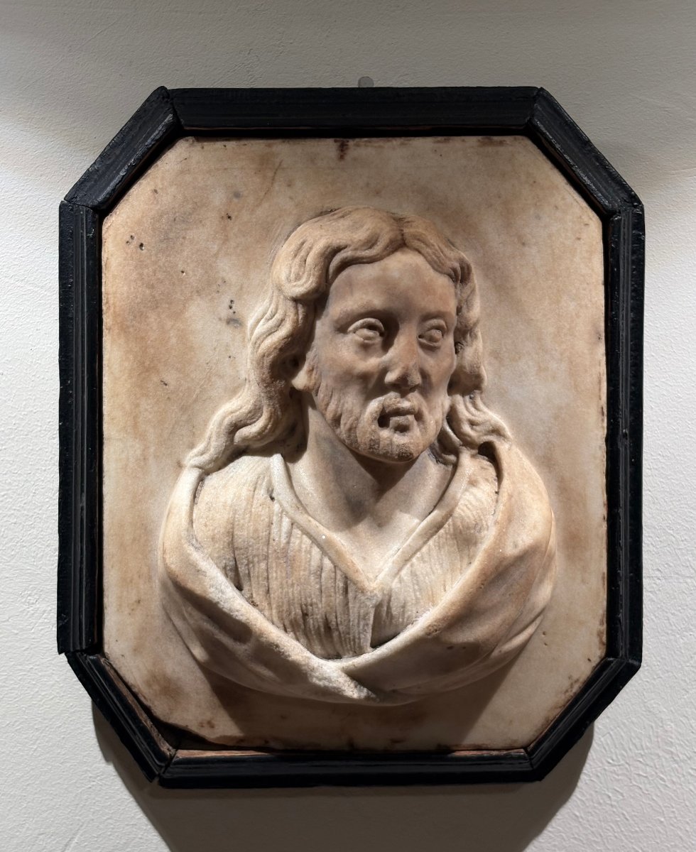 Altorilievo in Marmo Busto di Cristo Italia Settentrionale XVIII secolo